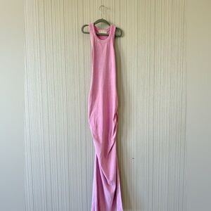 Electric & Rose Dusty Pink Ribbed Tank Maxi